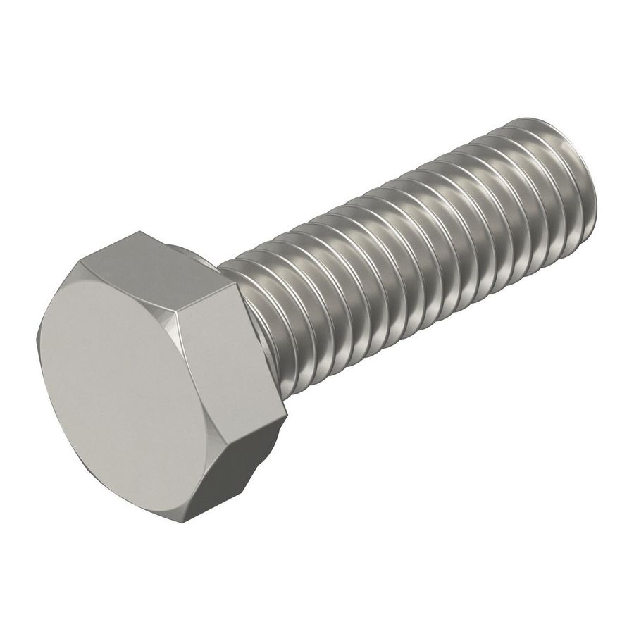 Zeskantbout M6x20mm rvs blank delt VVE=100