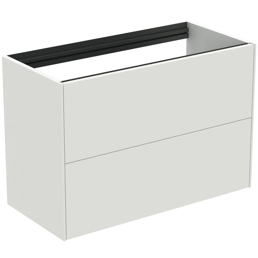 Conca wastafelmeubel 80x37x55cm 2 laden zonder afdekblad matt white
