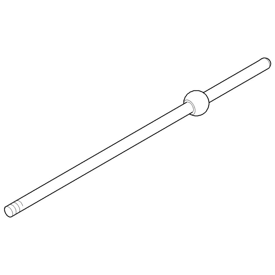 Kogelstang 5x180mm chr gebors.