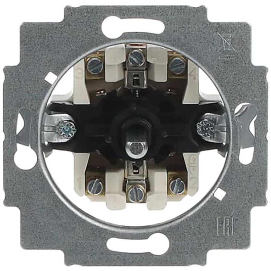 Inbouw wip-jaloezie-impulsgeversokkel pulsg 2P 10A 250V AC (2722 U)