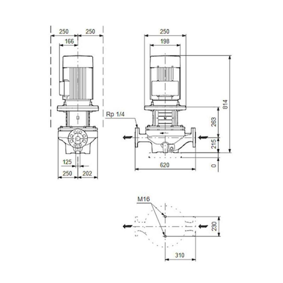 Inlinepomp TP 125-60/6-A-F-A-BQQE 400Y 50HZ