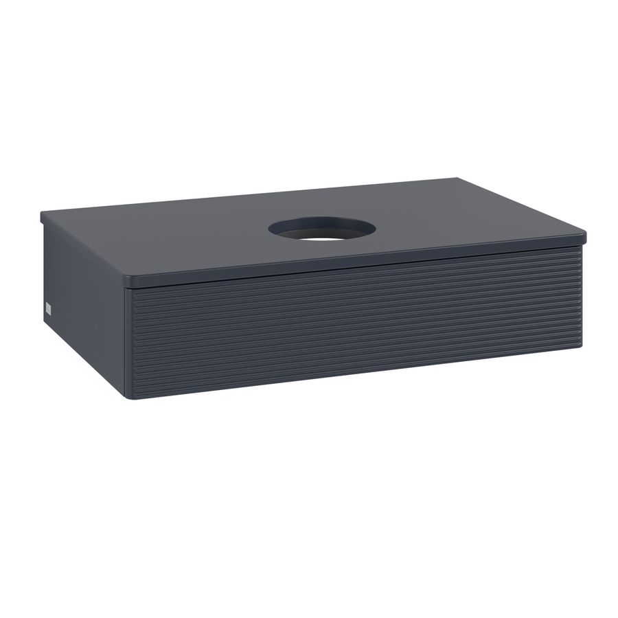 Wastafelonderkast Antao 800x190x500mm Mid.Blue Matt Lacquer L08110HG