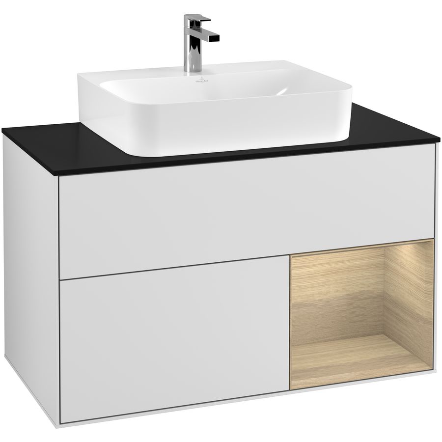 Wastafelonderkast Finion 1000x603x501mm White Matt Lacquer G122PCMT