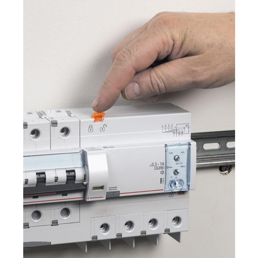 Aardlekblok 4-polig 125A 300/1000mA F DX3 DIN