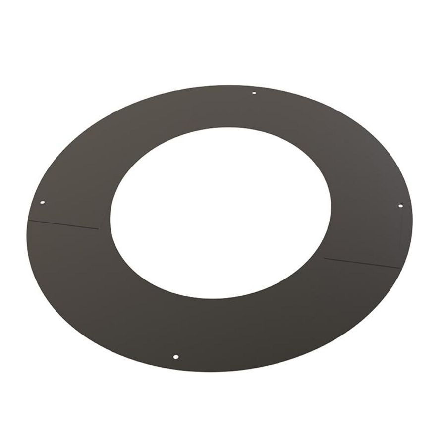 DW Ø250mm Rozet 2 delig 30-45° zwart