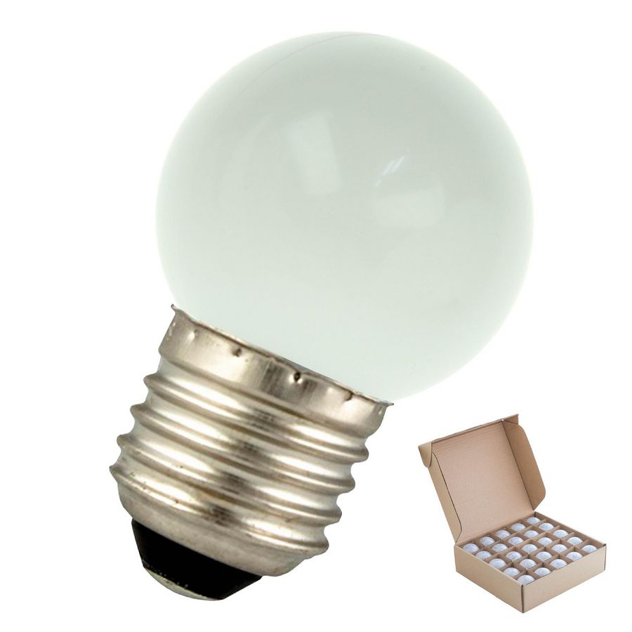 LED-lamp G45 Bulk ecopack party G45 E27 1W 70lm 828 VVE=25