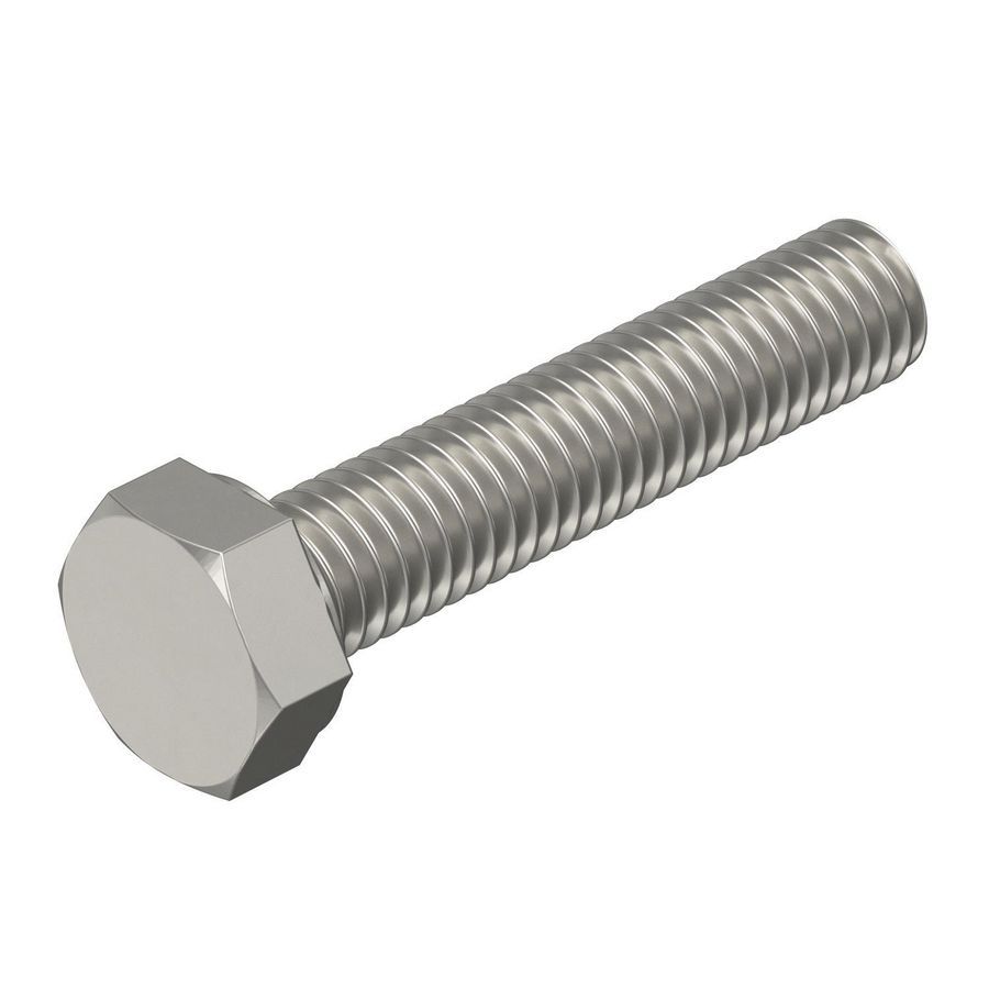 Zeskantbout M6x30mm rvs blank delt VVE=100