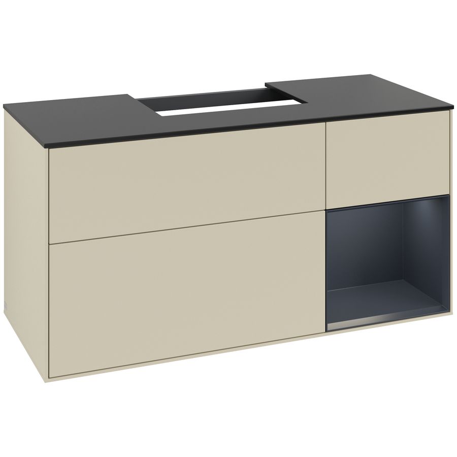 Wastafelonderkast Finion 1200x603x501mm S.Grey Matt Lacquer F172HGHJ