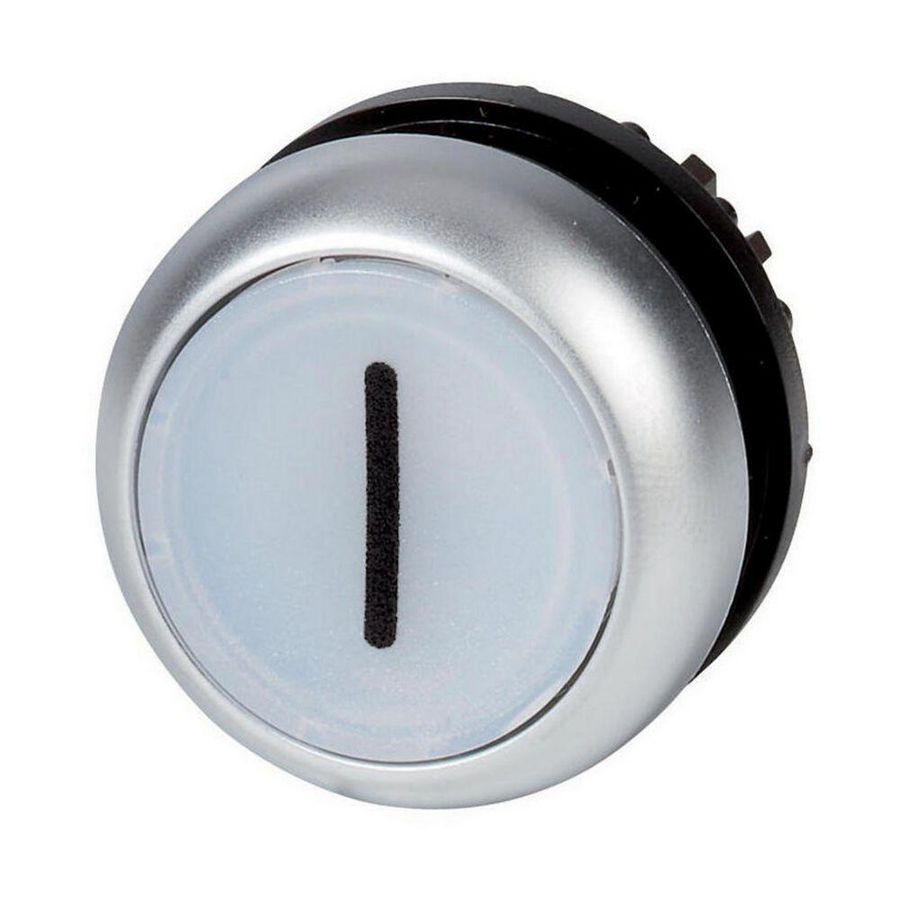 Signaaldrukknop vlak wit I terugverend M22-DL-W-X1