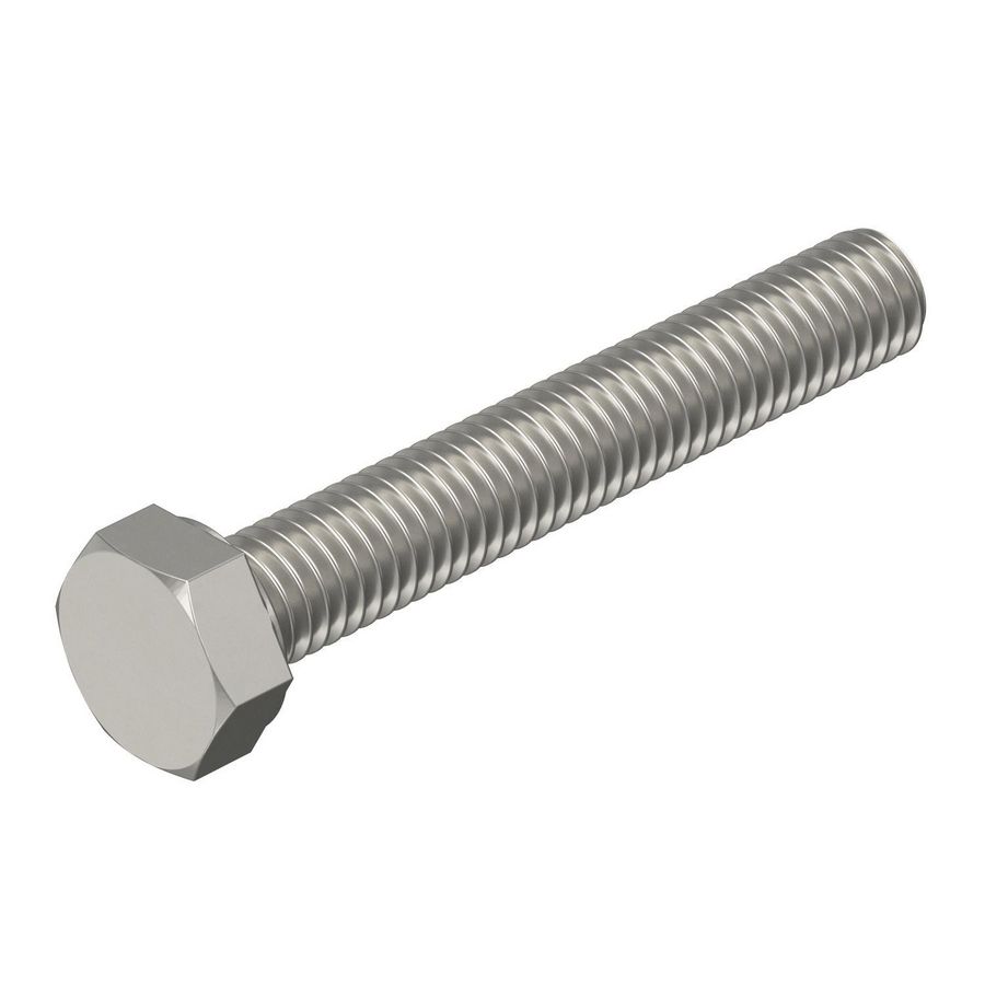 Zeskantbout M6x40mm rvs blank delt VVE=100