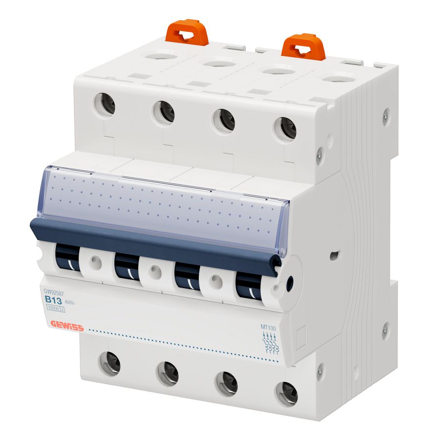 INSTALLATIEAUTOMAAT 4P B-KAR 13A 10KA 4-MODULE - SERIE MT100
