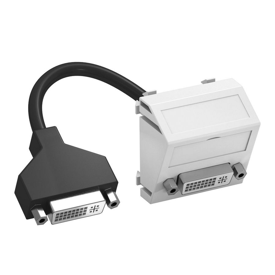 Draagplaat DVI met kabel connector-connector 45x45mm 6104766