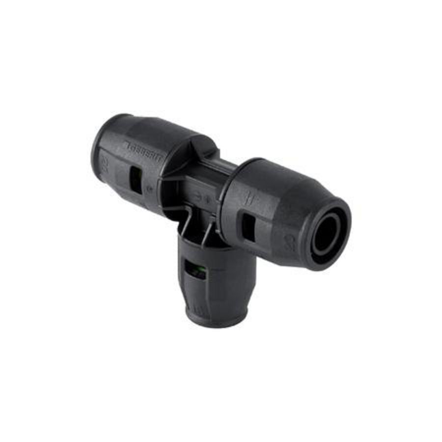 T-koppeling verlopend 25x16x25mm insteek pvdf PUSHFIT VVE= 5