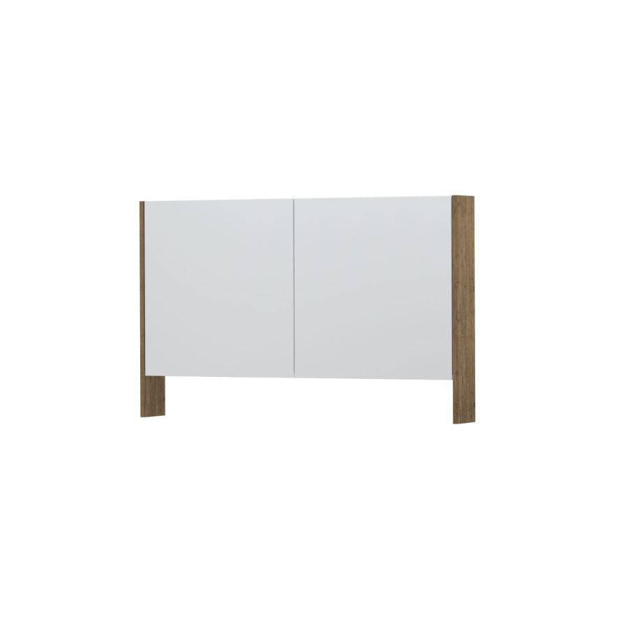 INK SPK3 Spiegelkast 2dr & open planchet Ntrl eiken 120x74