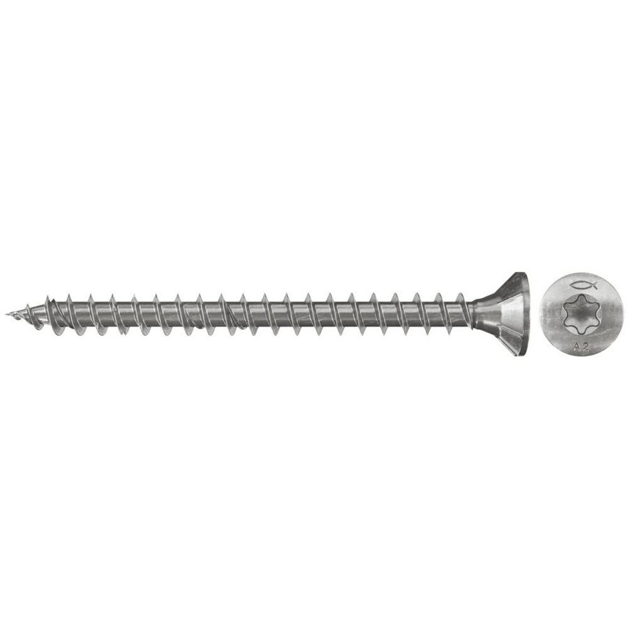 Spaanplaatschroef 3x25mm verzonken kop rvs A2 VD TX VVE=300