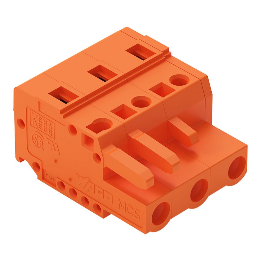 1-draads FE steker 2,5mm² oranje 231-703/026-000 VVE=100