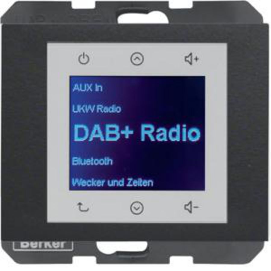 Radio Touch DAB+ berker K.1 antraciet mat