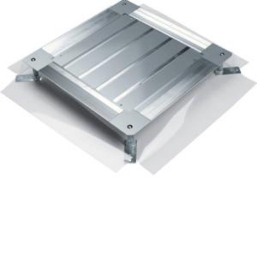 Universele vloerdoos z. bodempl. grootte 3 498x498x75-125mm