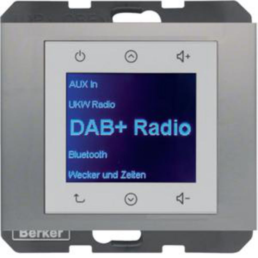 Radio Touch DAB+ berker K.5 edelstaal gelakt