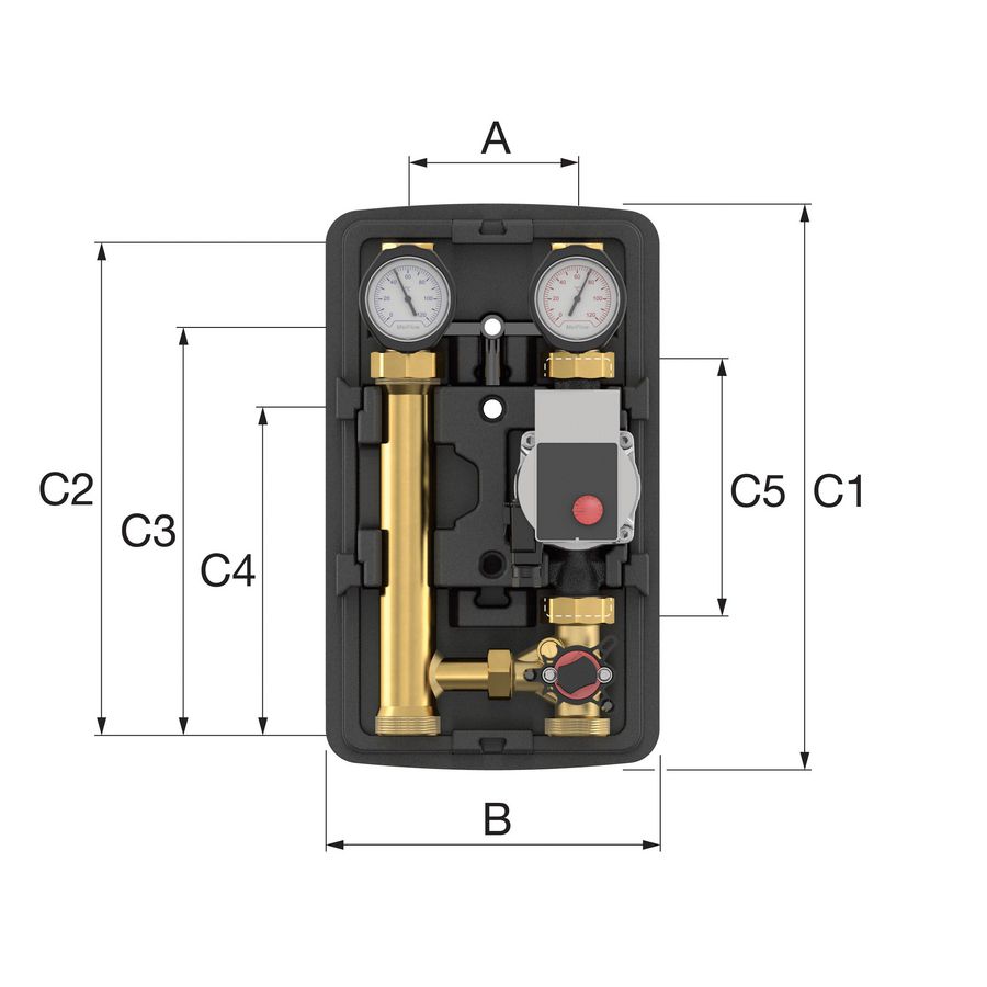 MeiFlow Top S MC, DN25, w/o pump, L/R