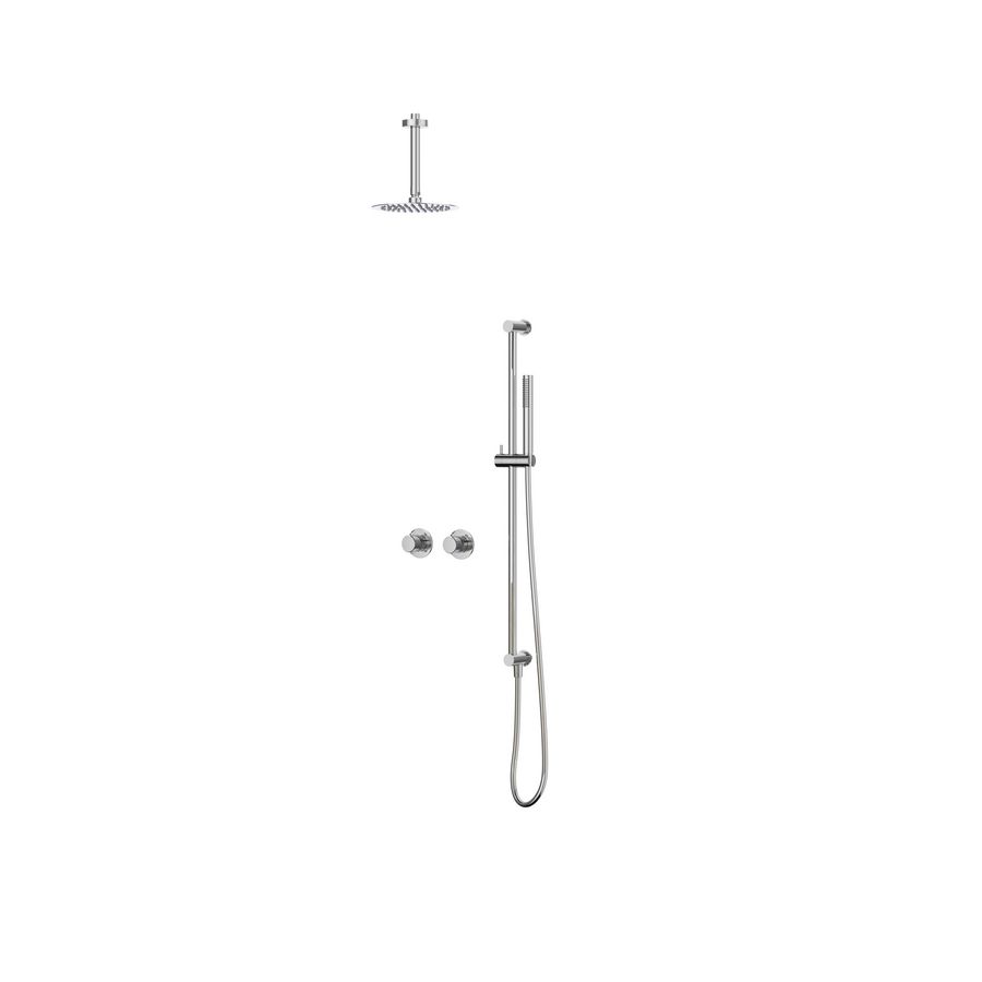 Afbouwdeel regendouche IVY combiset Nexus 3 inbouwthermostaat chroom CSN3EXCRAABB excl. inbouwbox
