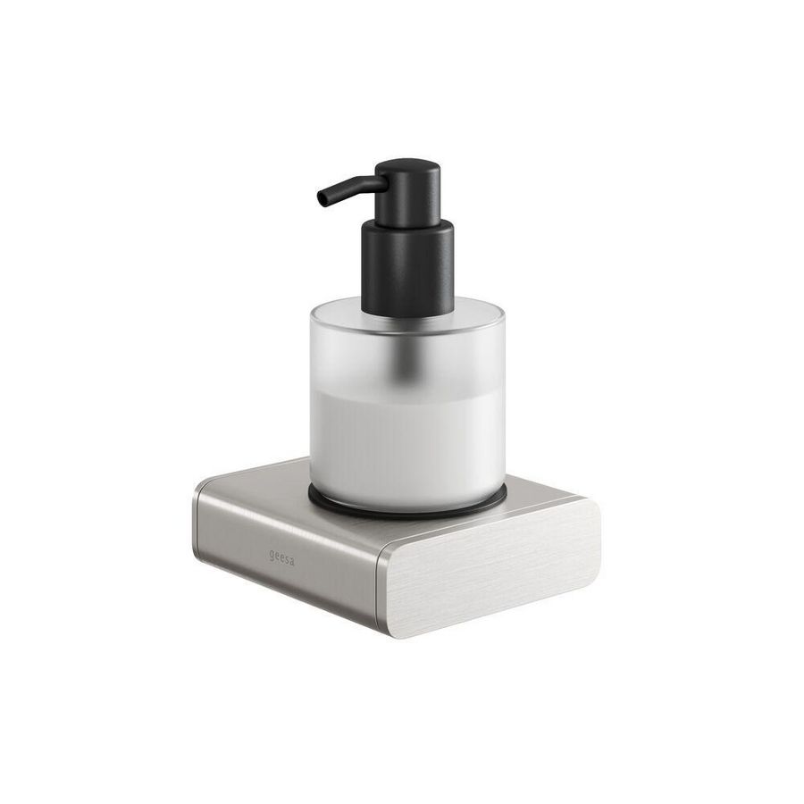 Zeepdispenser 200ml. gesatineerd glas 919917-05