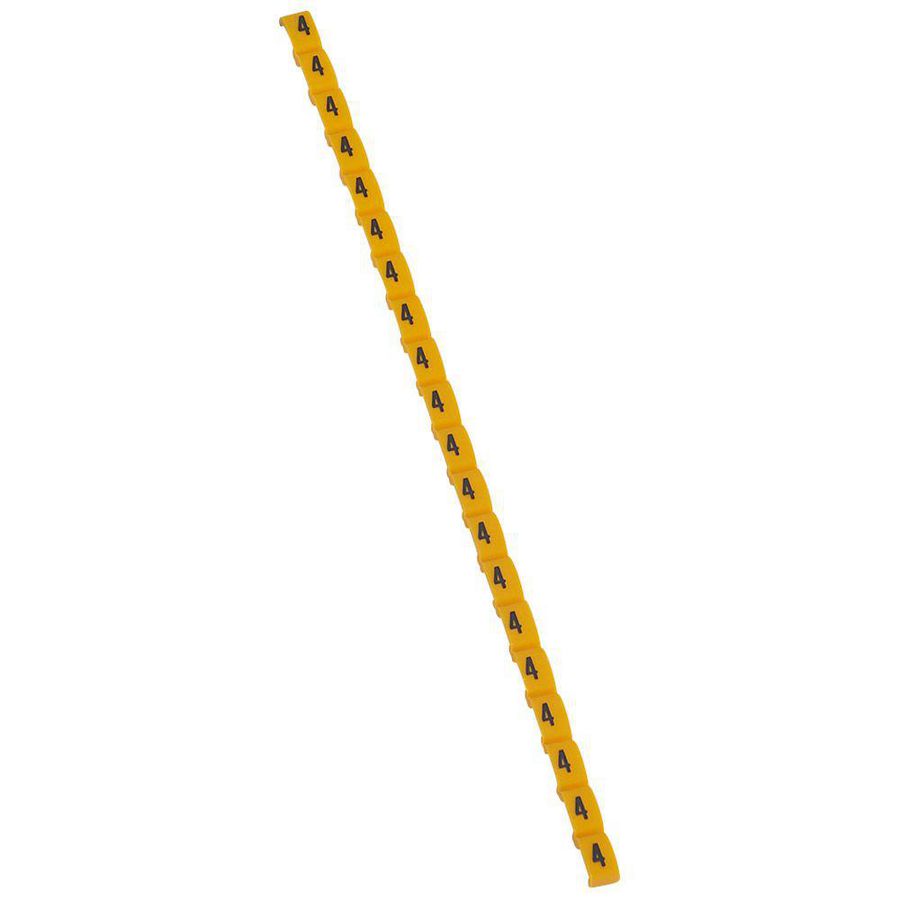 Cijfer 4 geel Duplix VVE=800