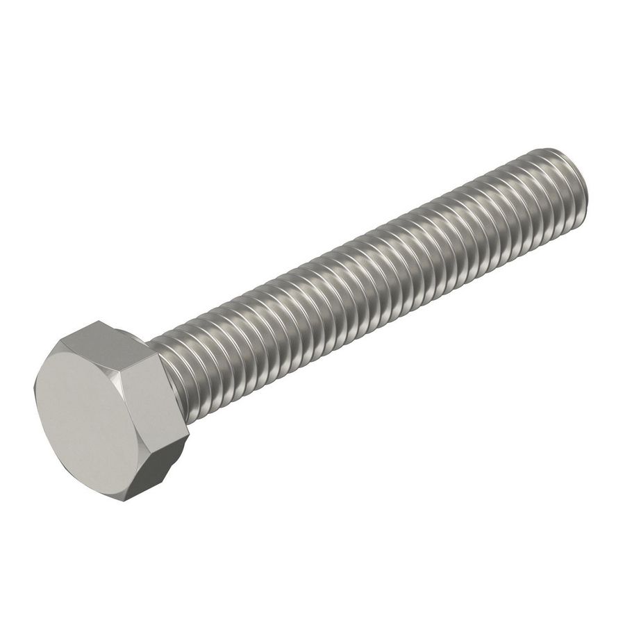 Zeskantbout M8x50mm rvs blank delt VVE=100