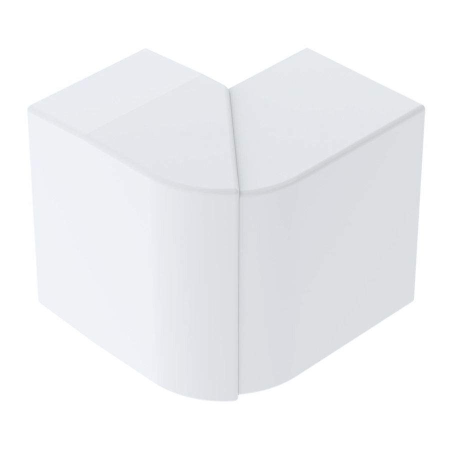 Buitenhoek LE 60x90 9010 100x90x100 polycarbonaat VVE=4