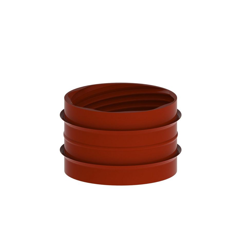 MetalFlex profielring 2-lips sil 80x44mm rood VVE=5