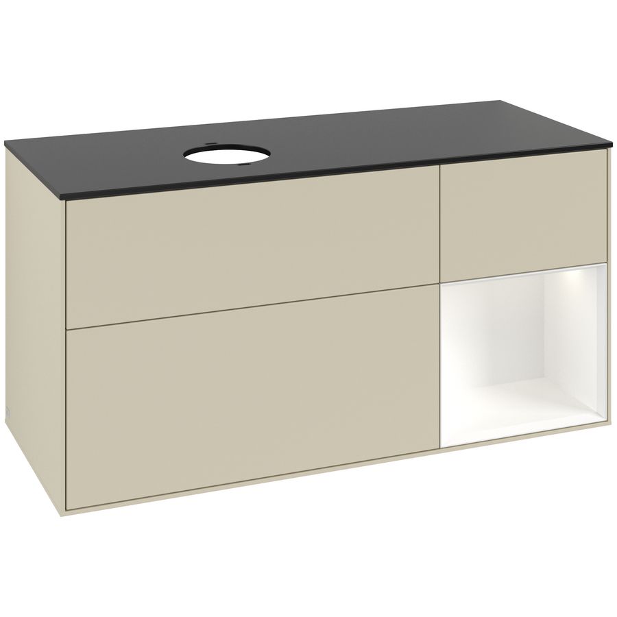 Wastafelonderkast Finion 1200x603x501mm S.Grey Matt Lacquer GA52MTHJ