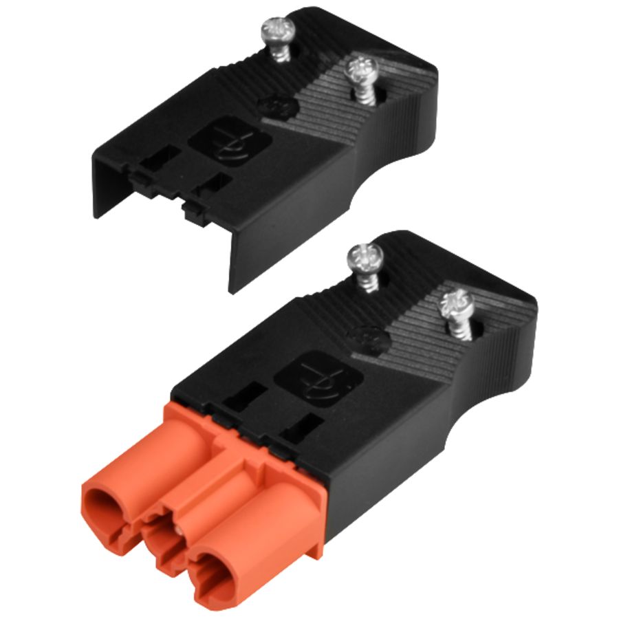 Steker vlak 3-polig 1,5mm² male rood VVE=200