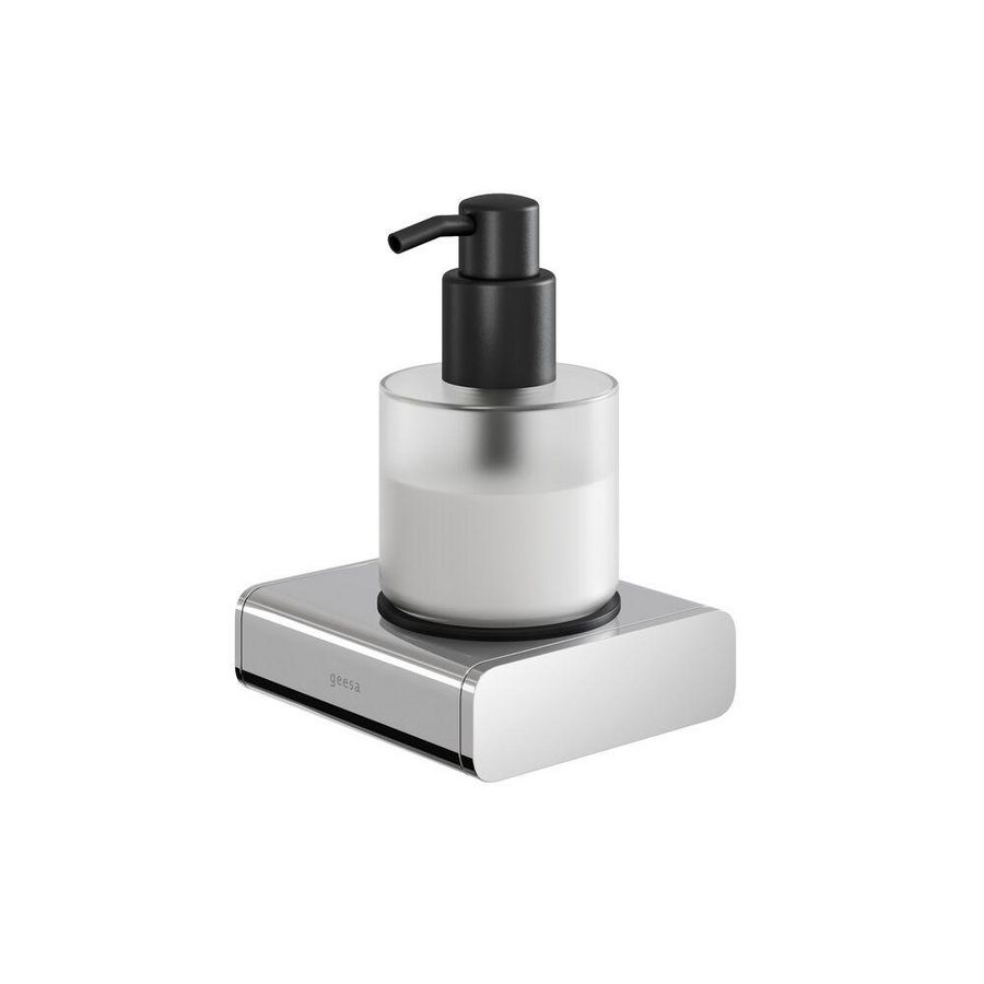 Zeepdispenser 200ml. gesatineerd glas 919917-02