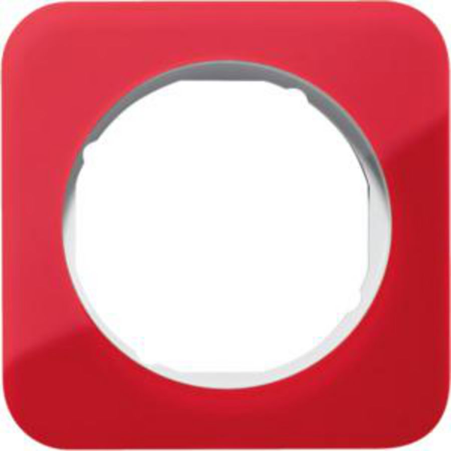 Afdekraam 1-v berker R.1 rood acryl/polarwit