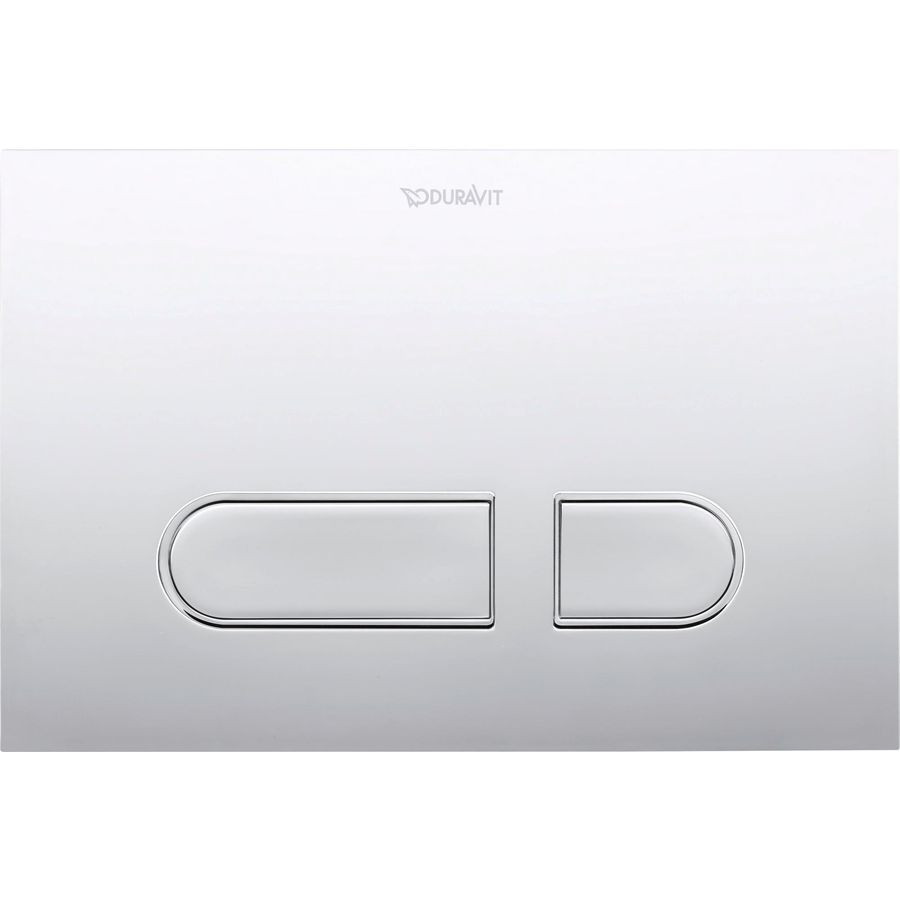 DuraSystem bedienplaat A1 v. WC kunststof chroom HGL