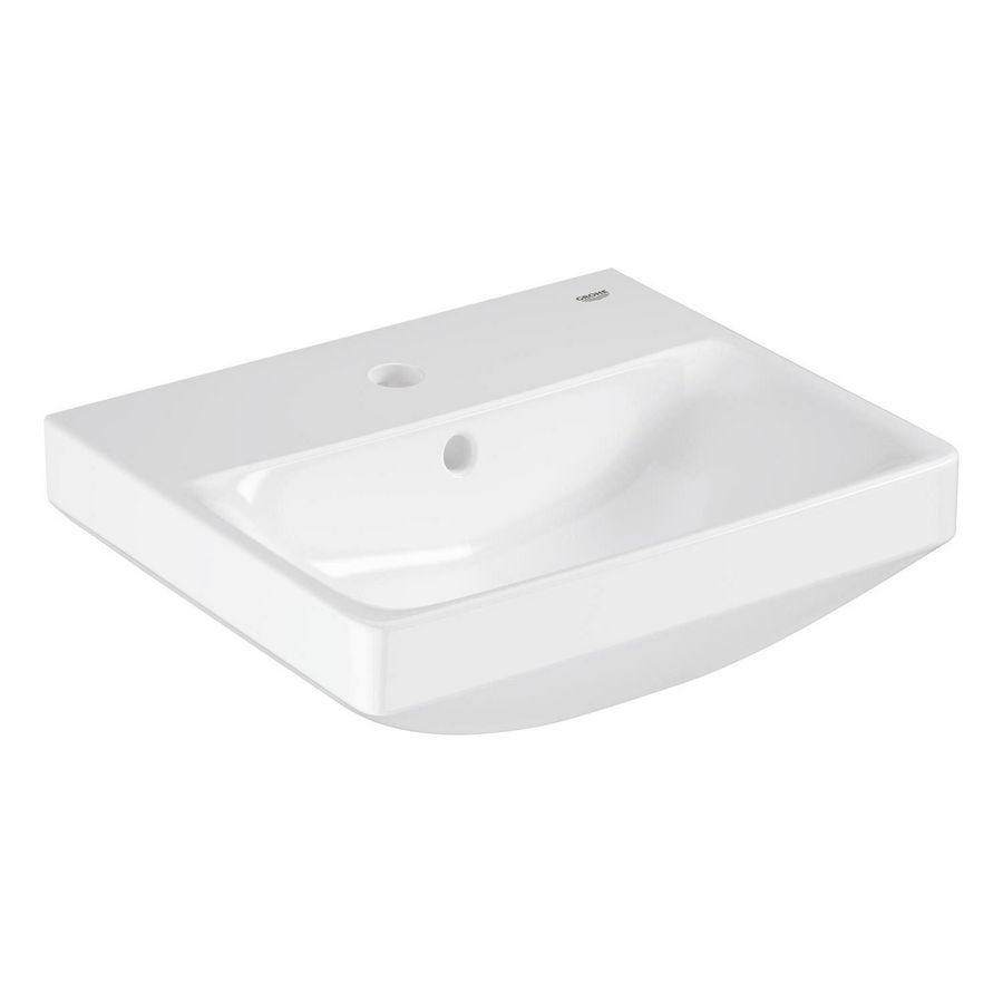 Euro Ceramic wastafel 45cm met kraagat + overloop