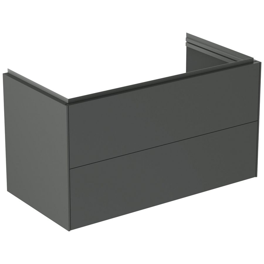 wastafelmeubel 1000x505x555mm m 2 laden matt anthracite T457