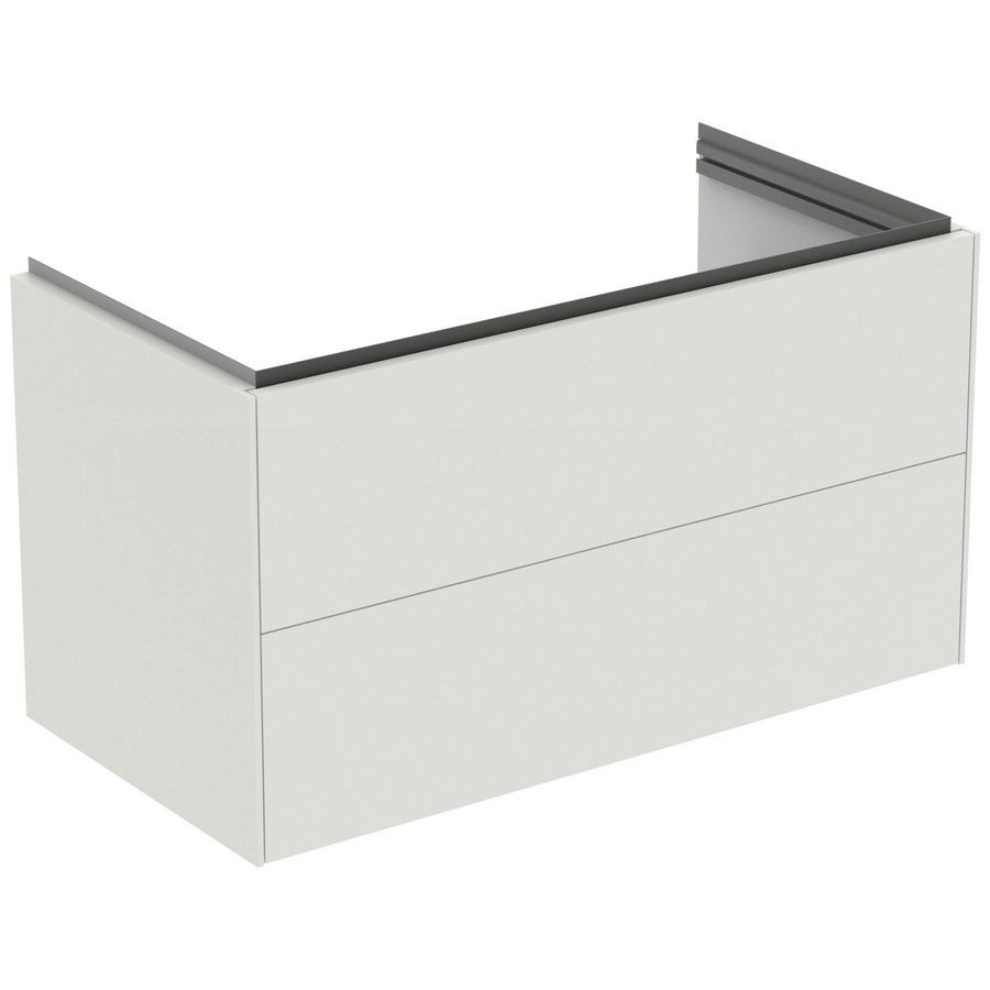 conca wastafelmeubel 1000x505x555mm m 2 laden matt white T45