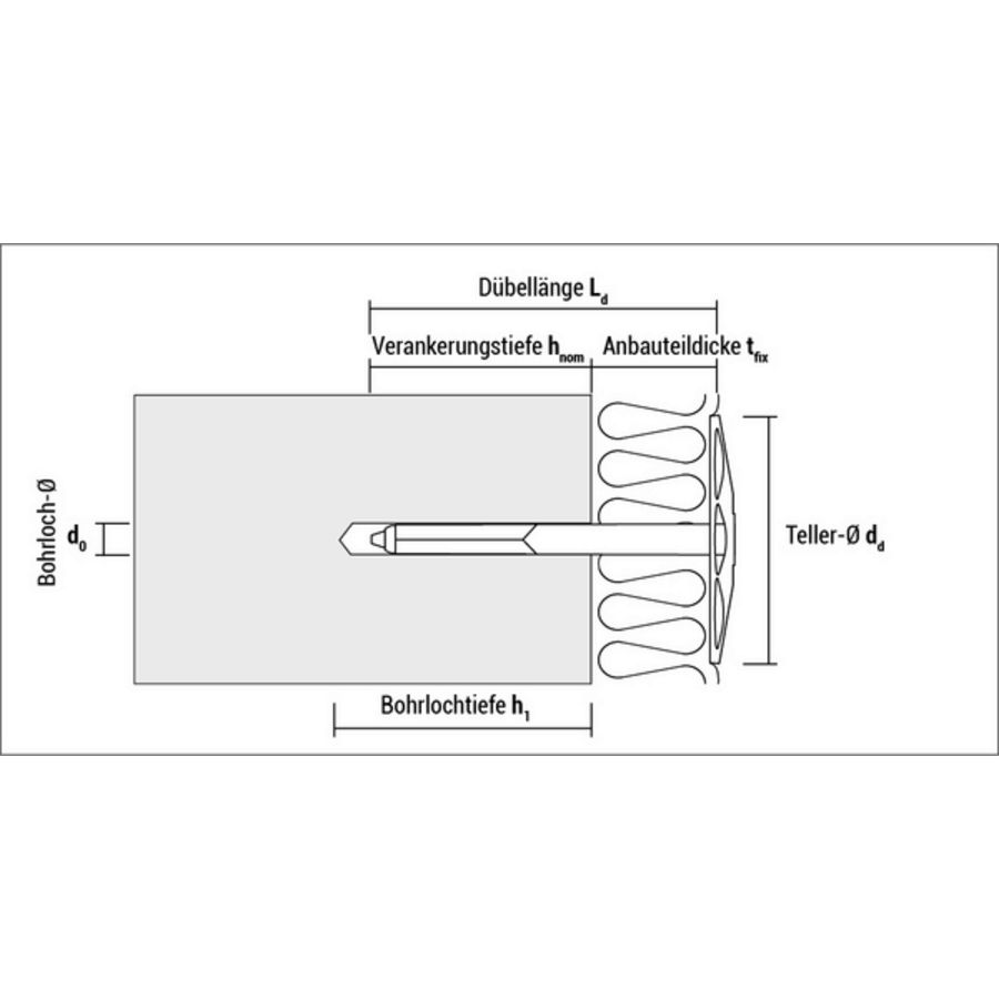 Isolatieplug boorgat 8mm klemdikte 80-90mm zwart VVE=100