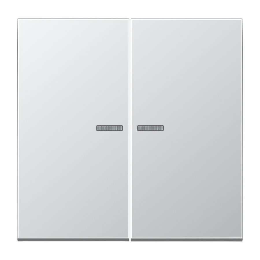 Wip LS-alu. met lens v.KNX F10 taster 2voudig