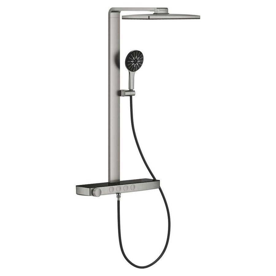 Douchesysteem Smart. 400 Vierk, Duo, Supersteel  (Spa)