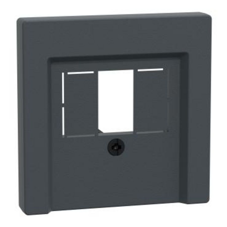 Systeem M CENTRAALPLAAT USB/HDMI ANTRACIET Systeem M