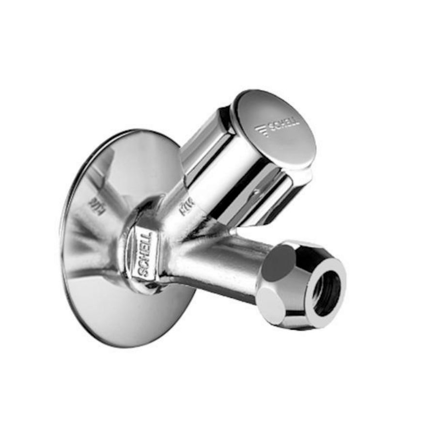 Kraan schuine zitting COMFORTkorte uitvoering 3/8" chroom