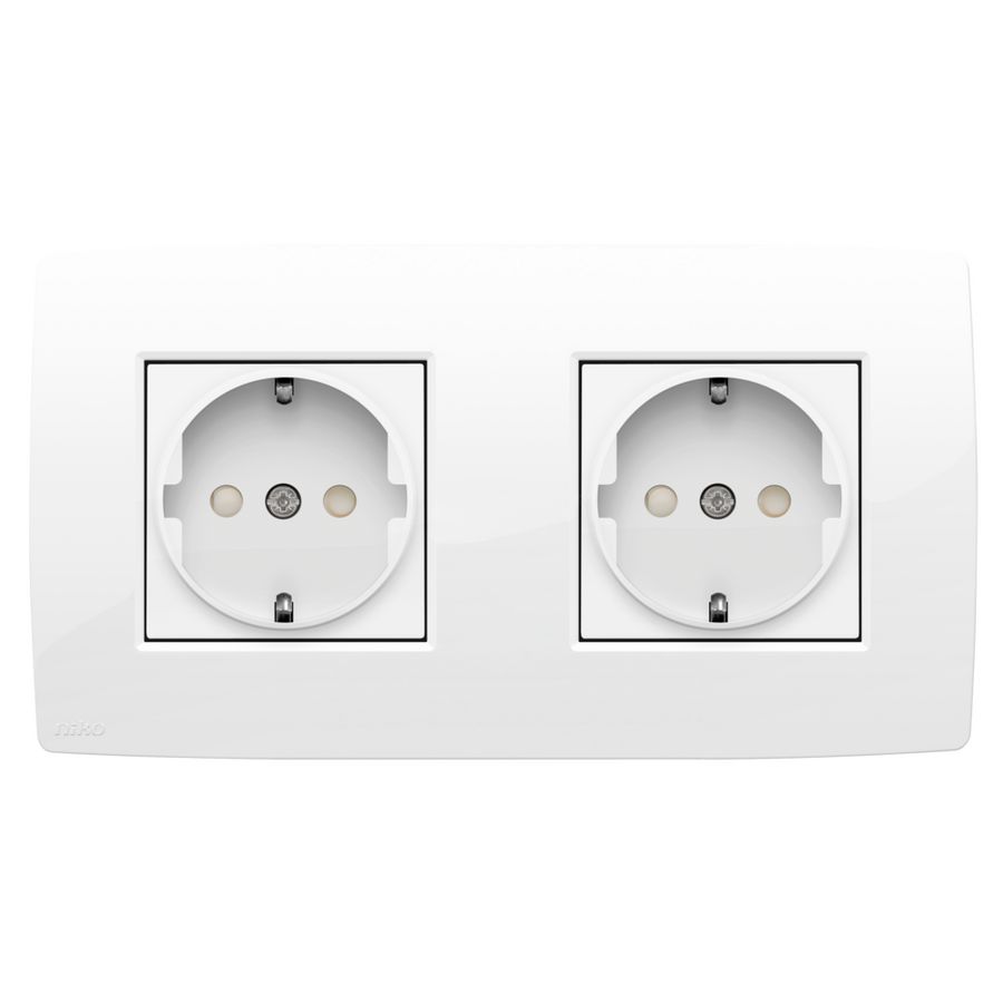 2voudig HOR stopcontact voll.apparaat br.white VVE=5
