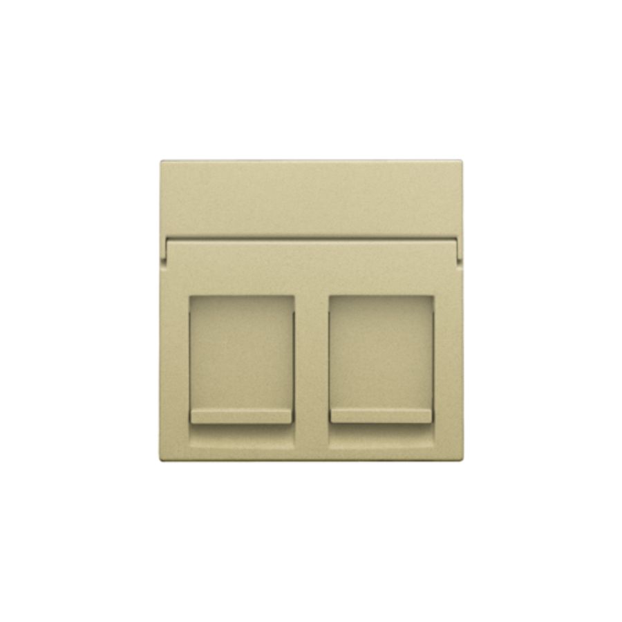 Centraalplaat data 2x RJ gold coated