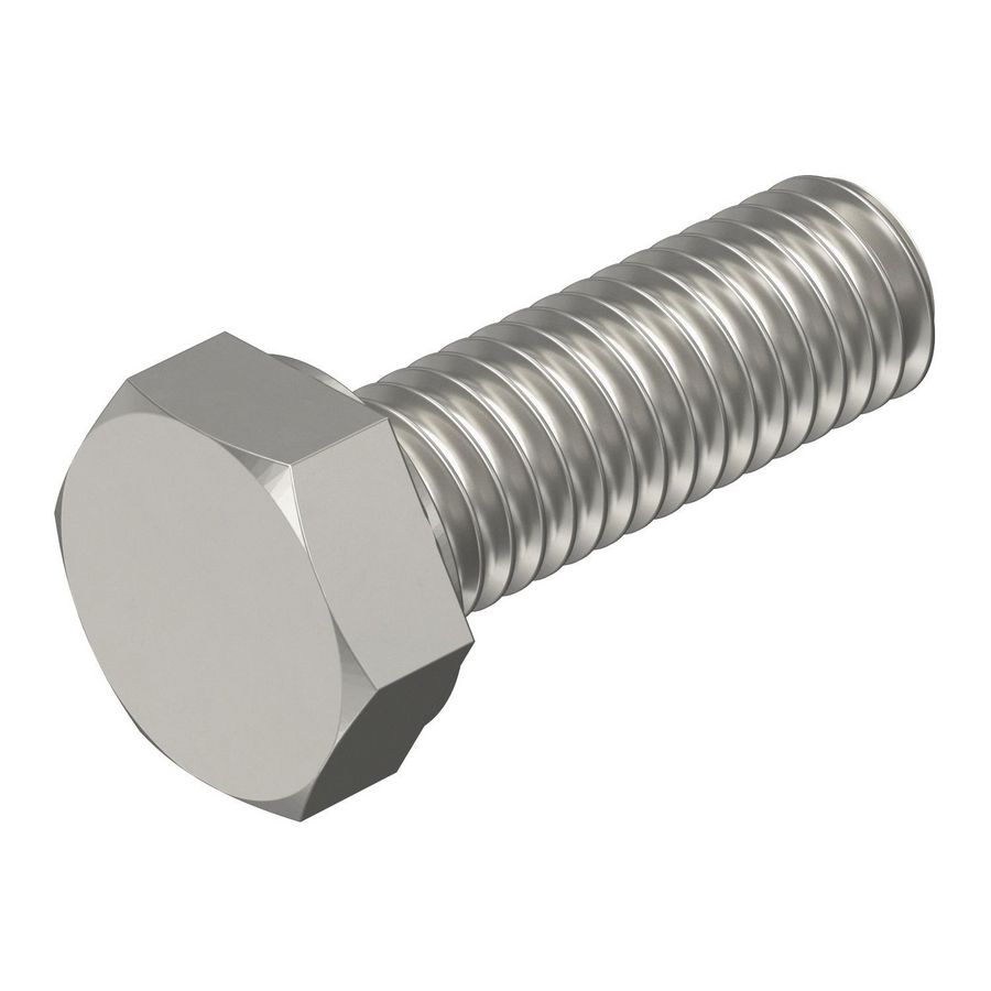 Zeskantbout M10x30mm rvs blank delt VVE=100