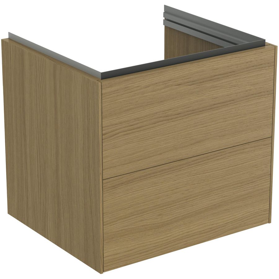 conca wastafelmeubel 600x505x555mm m 2 laden light oak T4573