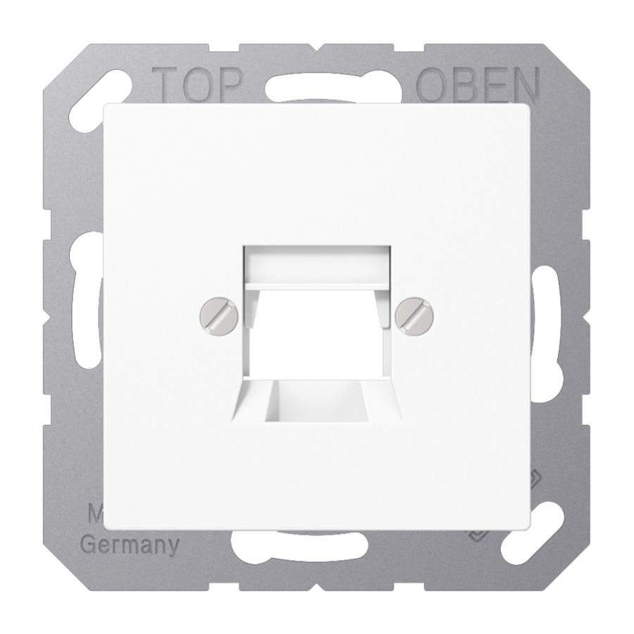 Afdekking AS500 a.wit voor mod.jack1-voudig VVE=10