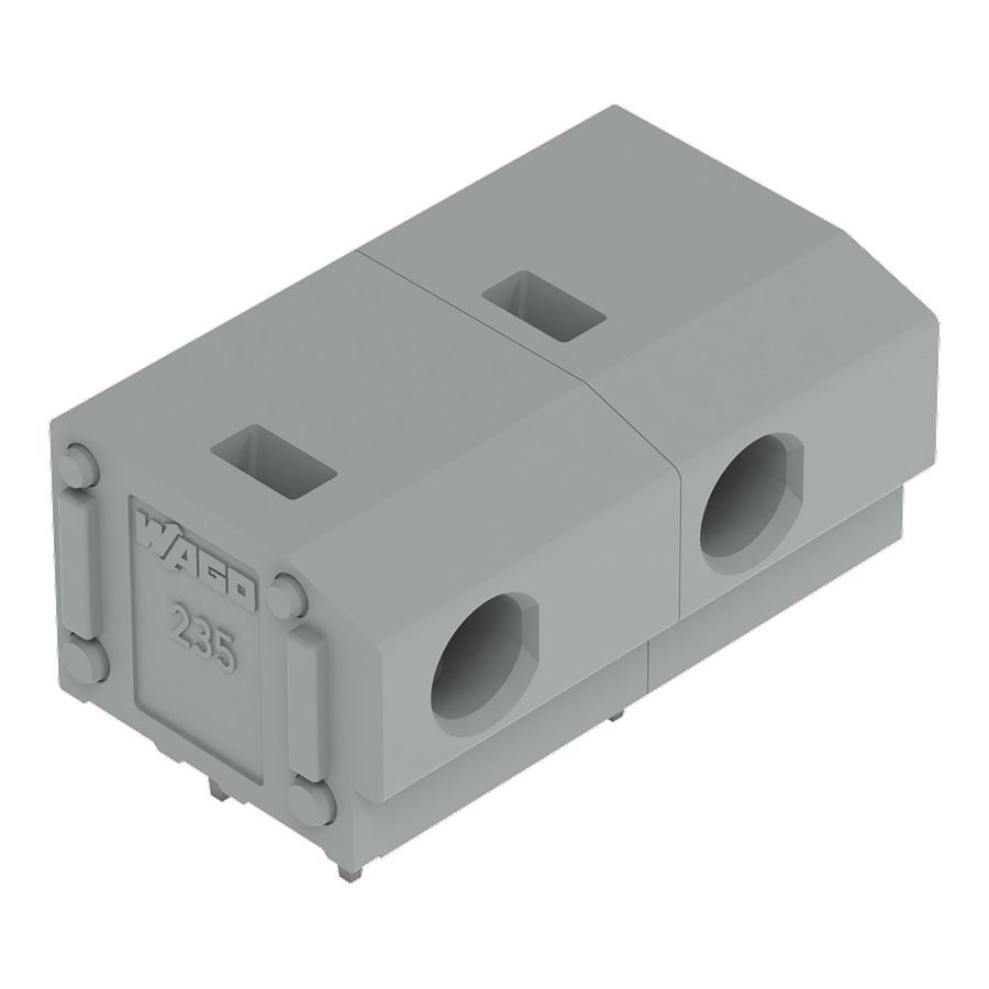 Printklem 2,5mm² raster 10/10,16mm grijs 235-802 VVE=55