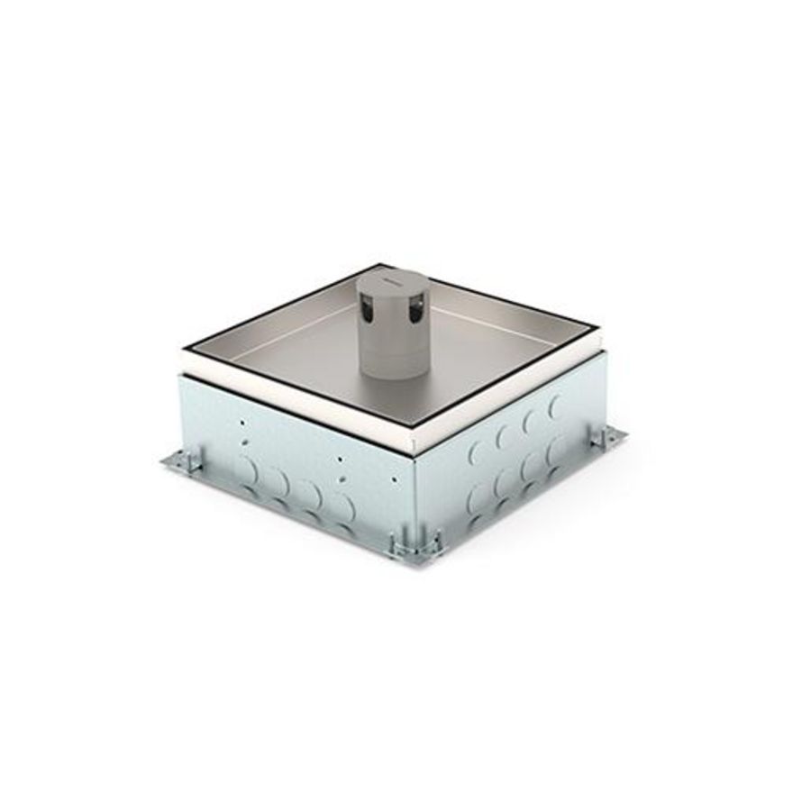 Vloercd. instort 80mm 4x wandcd. 4x M45 leeg RVS T25ZR IP55
